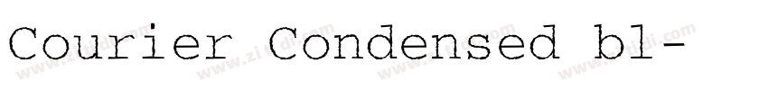 Courier Condensed bl字体转换